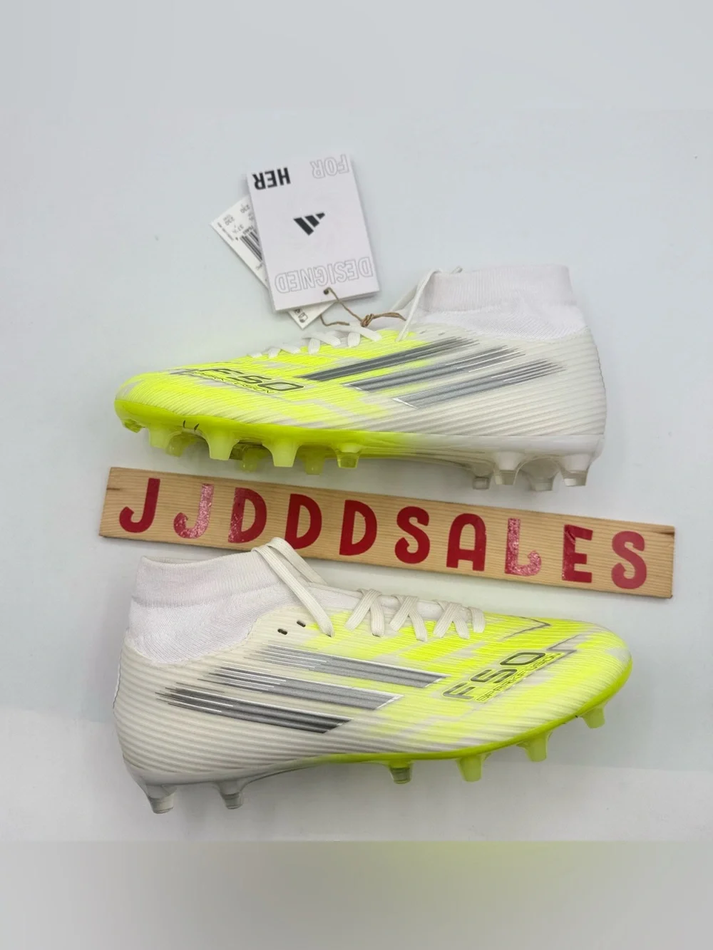 Adidas F50 Sparkfusion League Soccer FG AG Cleats White Women's Size 6 JP8350